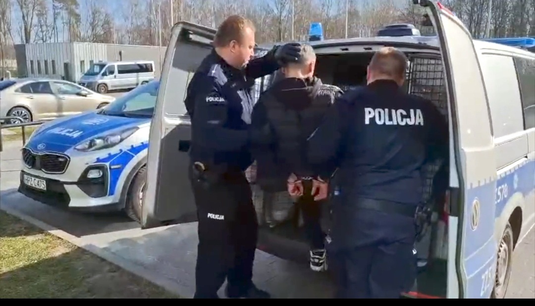 Zatrzymanie Gruzinów, Fot: Policja