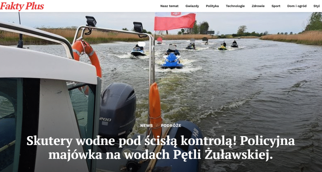 Kontrole wodniaków na Pętli Żuławskiej