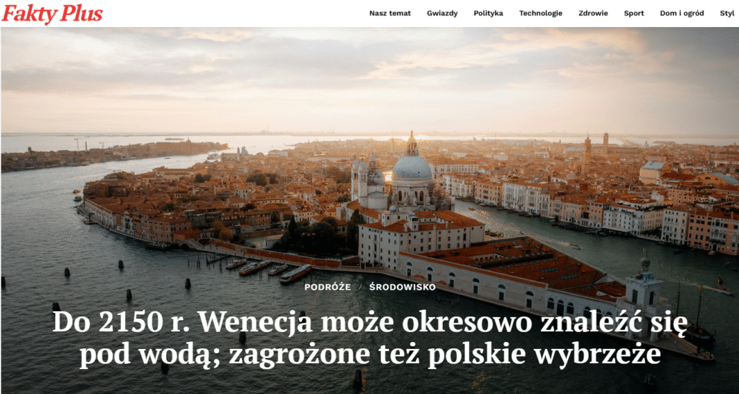 Wenecja i polskie wybrzeże zagrożone zalaniem