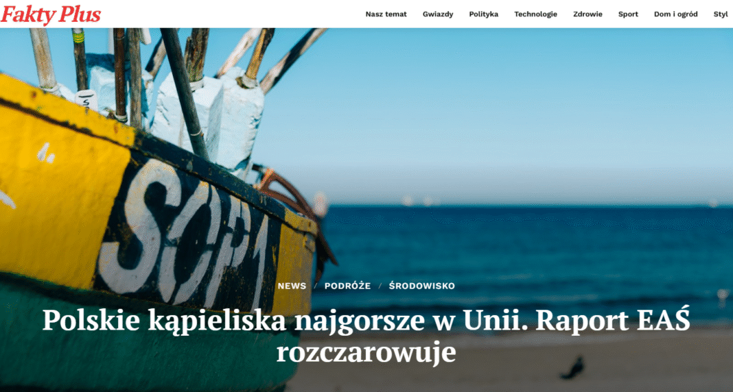 Polskie kąpieliska na końcu rankingu UE – nowy raport EEA