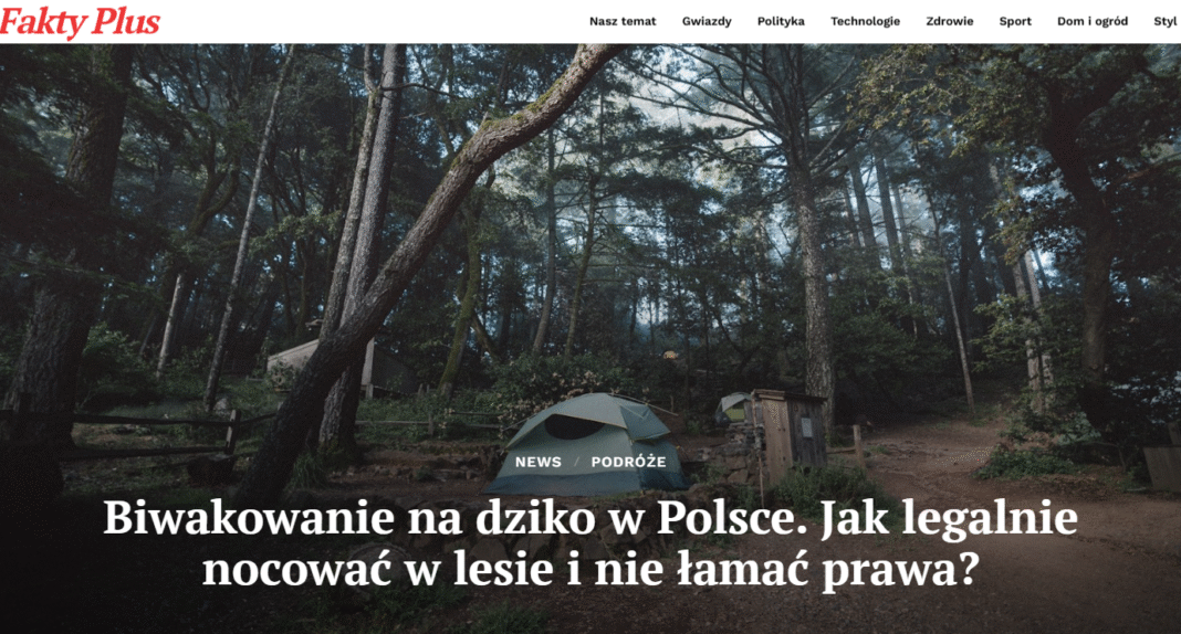 Zanocuj w lesie – jak legalnie biwakować w Polsce i czym jest wild camping