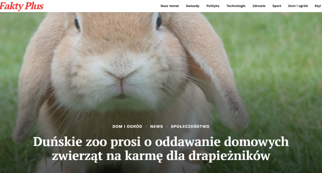 Duńskie zoo: oddawanie zwierząt na karmę