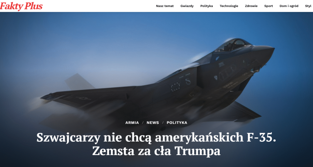Szwajcaria – F-35, referendum i napięcia celne