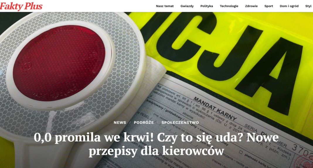 Nowe przepisy dla kierowców 2025: zero promila i wyższe kary
