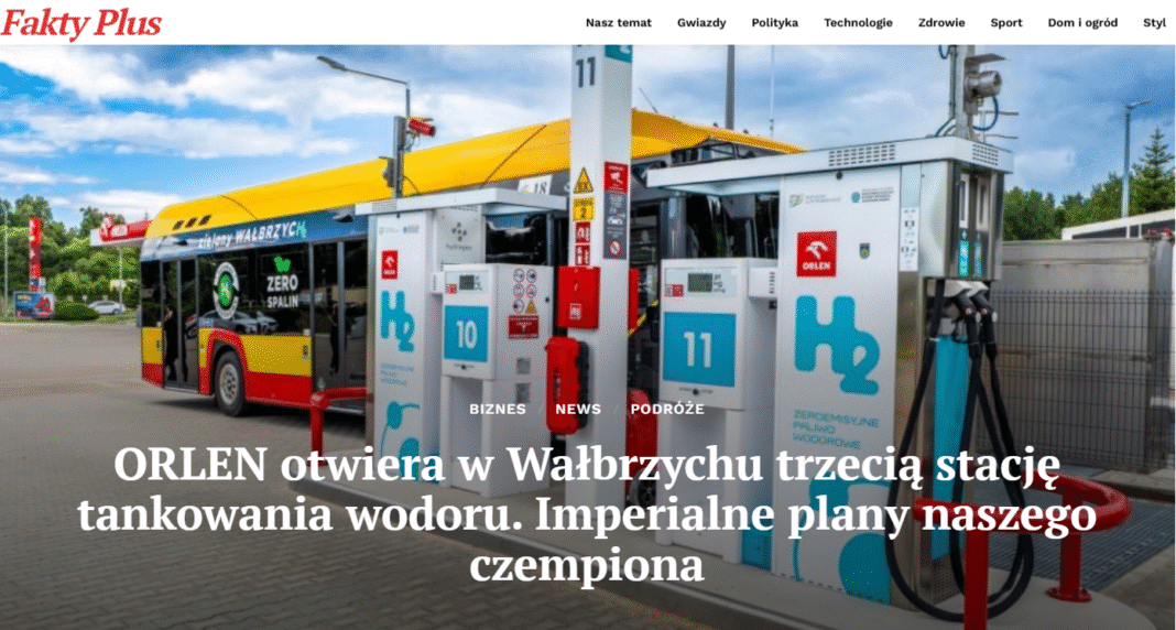 ORLEN: stacja wodoru w Wałbrzychu i autobusy H2 w Europie
