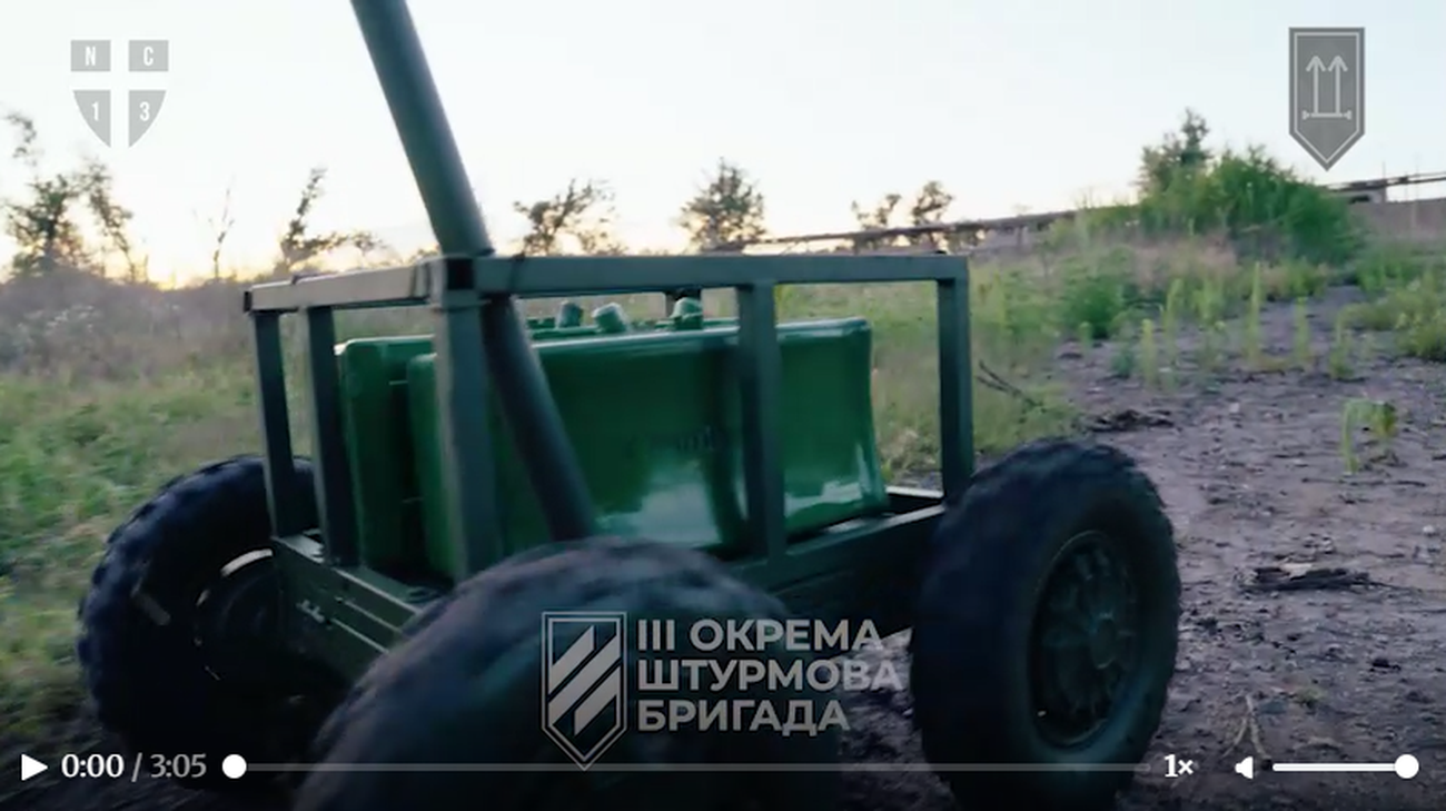 dron bojowy w akcji/ 3rd Assault Brigade/Telegram